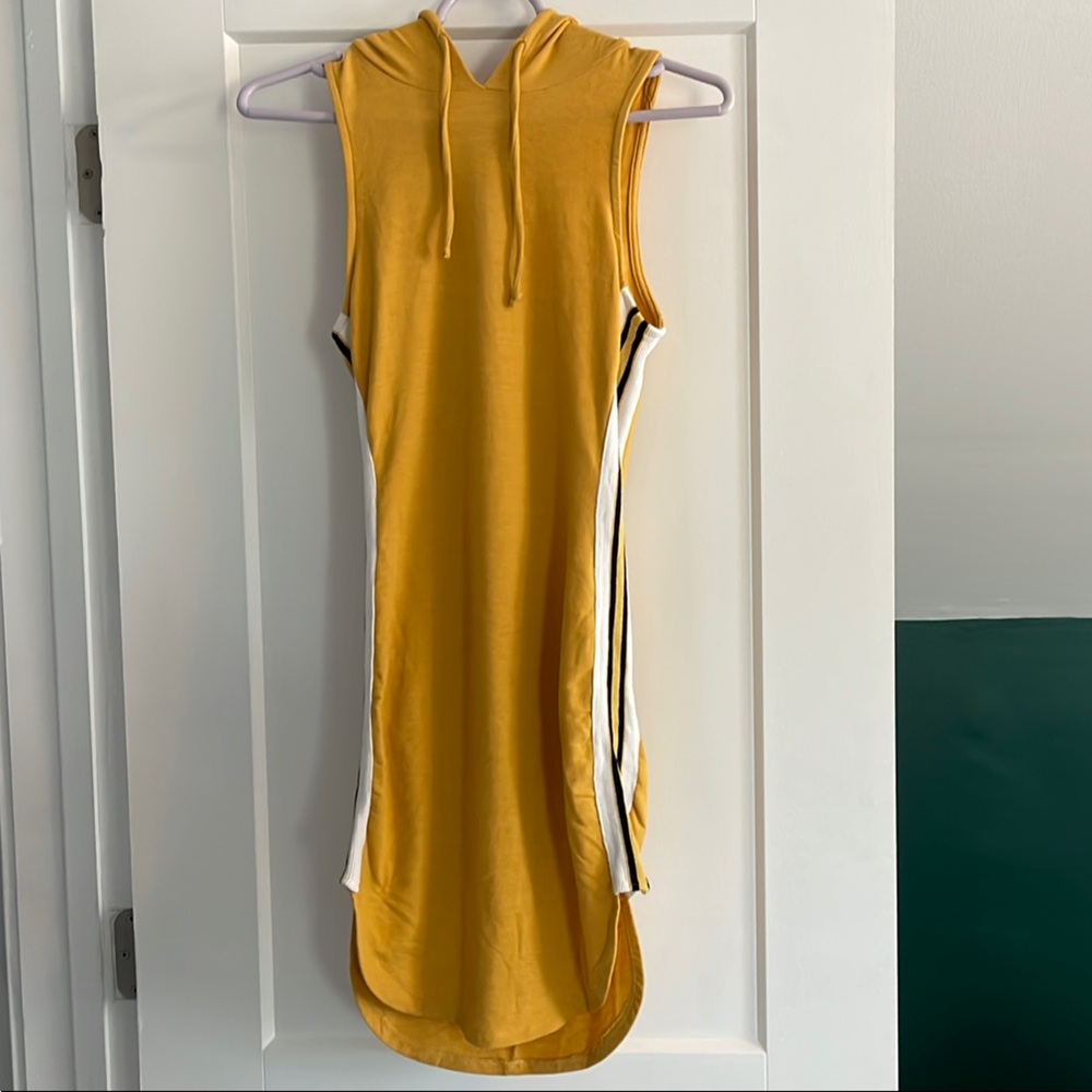 Windsor Yellow Hoodie Tunic Top/Dress